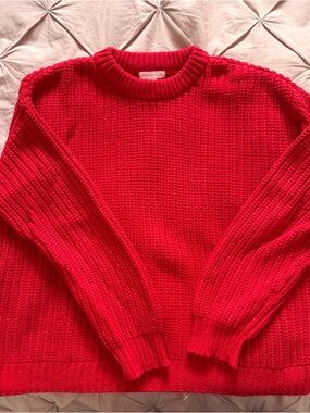 Jillian Harris Chunky Knit Crewneck Sweater